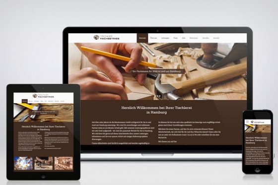 Handwerker Webseite - Homepage - Handwerksbetrieb